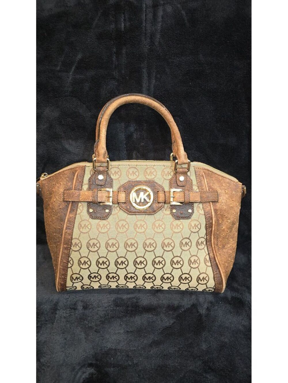 87. Michael Kors Hudson Ostrich Leather Tote